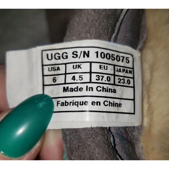 UGG Women's Gray Suede Winter Boots - Picture 12 of 12